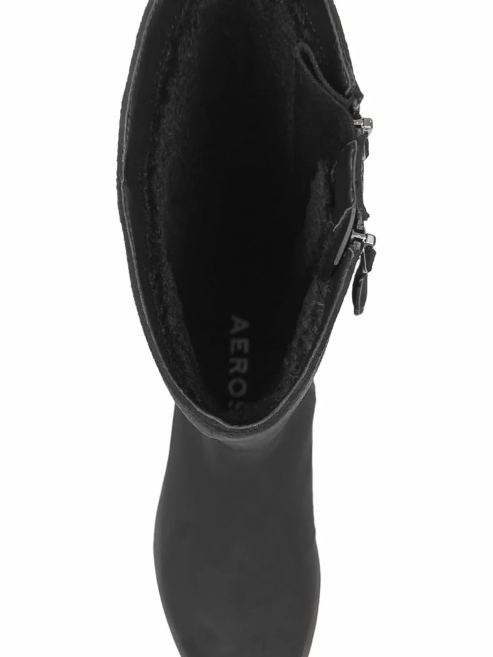 AEROSOLES Black Over-the-Knee Suede Boot